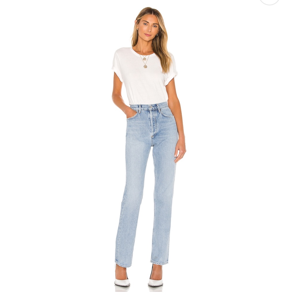 Agolde Lana Straight Jean In Riptide
